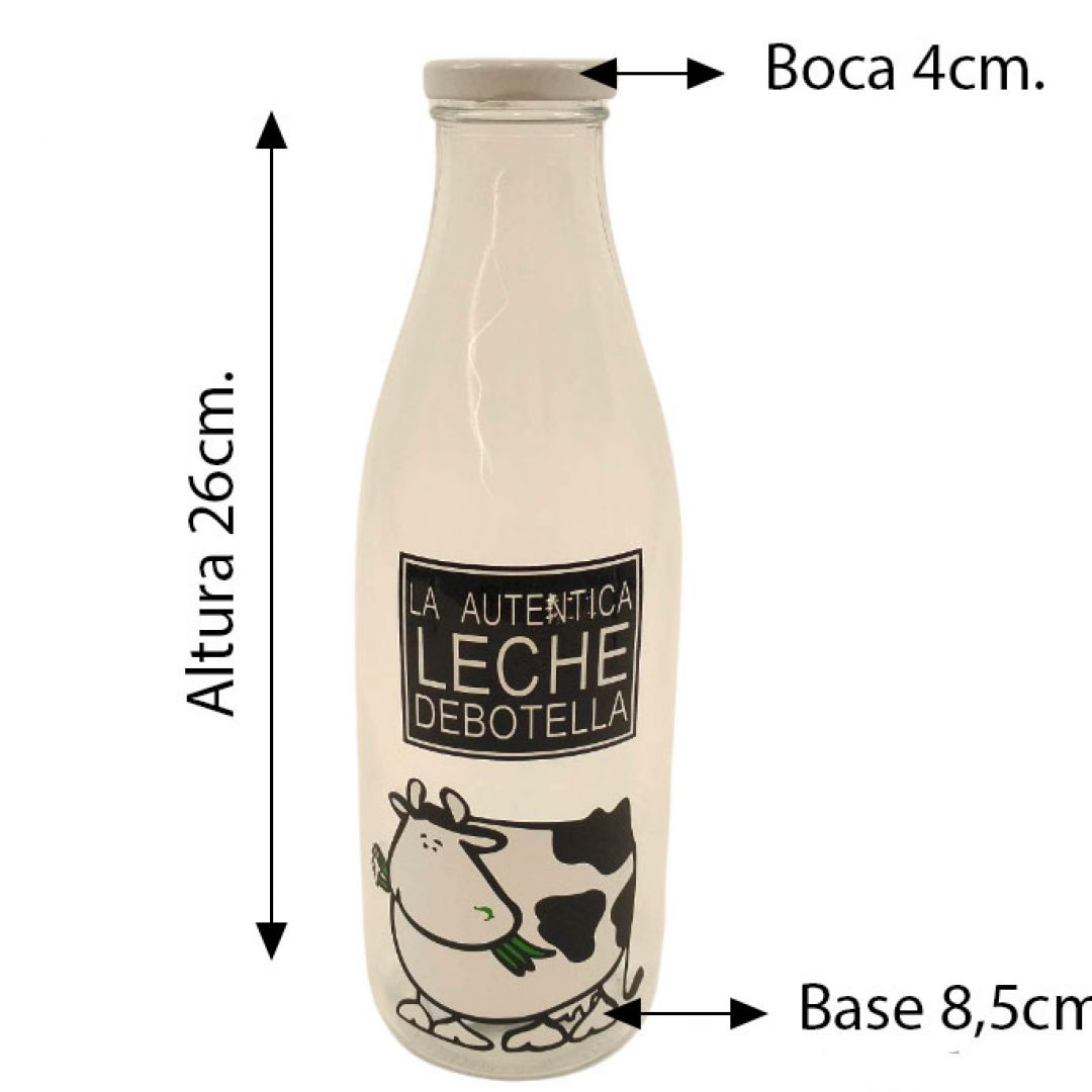 botella-vidrio-lechera-tapa-metal-
